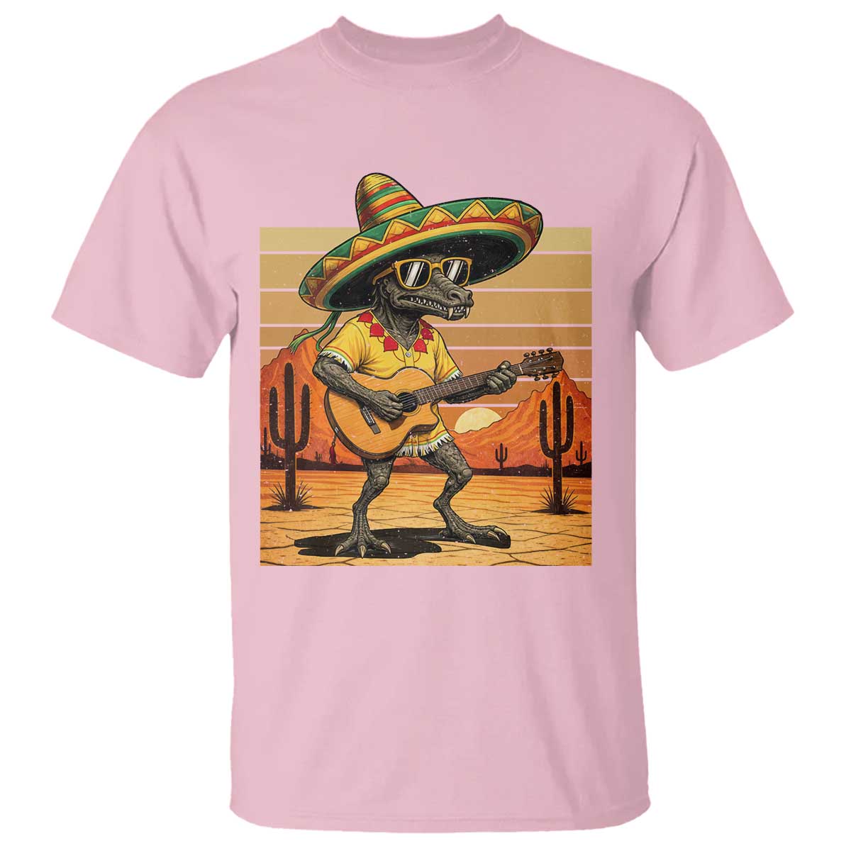 Funny Cinco De Mayo Chupacabra T Shirt Guitar Fiesta Gift