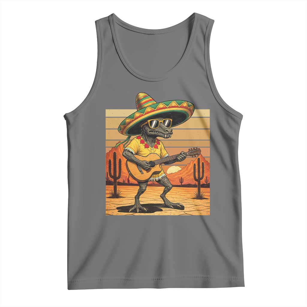 Funny Cinco De Mayo Chupacabra Tank Top Guitar Fiesta Gift