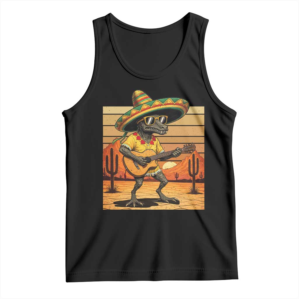 Funny Cinco De Mayo Chupacabra Tank Top Guitar Fiesta Gift