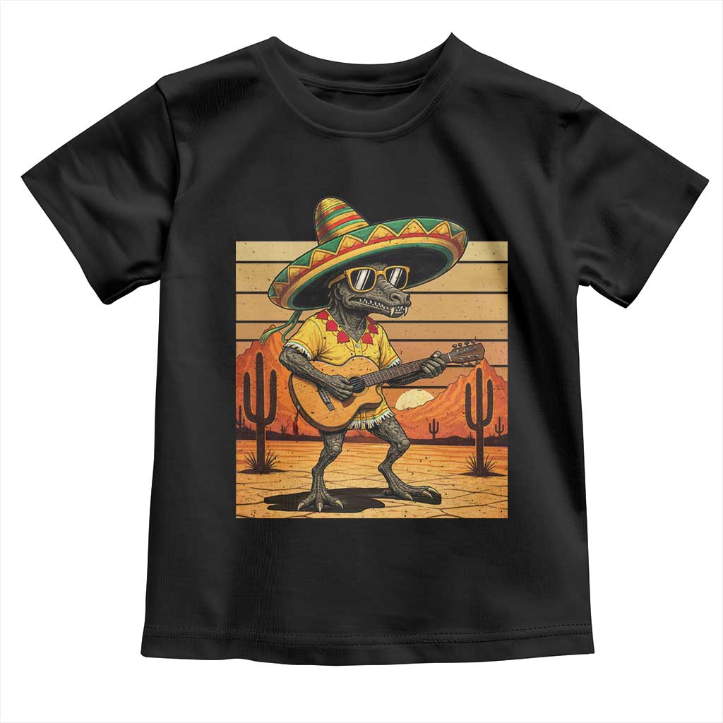 Funny Cinco De Mayo Chupacabra Toddler T Shirt Guitar Fiesta Gift
