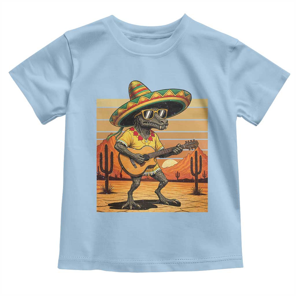 Funny Cinco De Mayo Chupacabra Toddler T Shirt Guitar Fiesta Gift