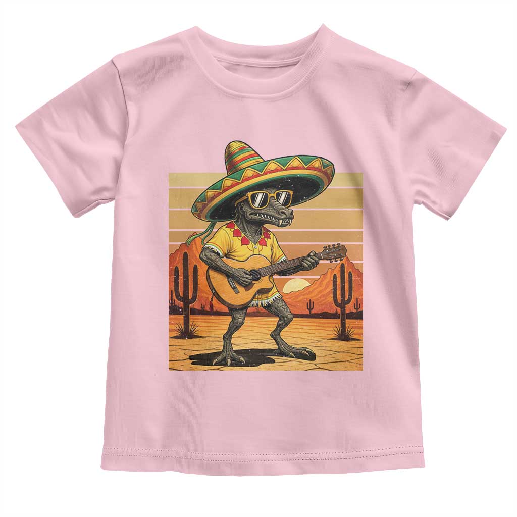 Funny Cinco De Mayo Chupacabra Toddler T Shirt Guitar Fiesta Gift