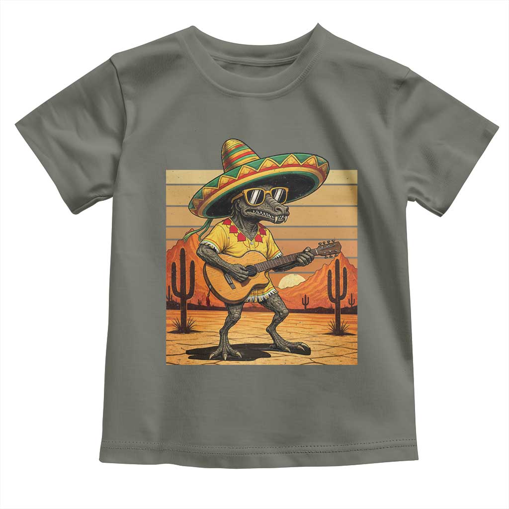 Funny Cinco De Mayo Chupacabra Toddler T Shirt Guitar Fiesta Gift