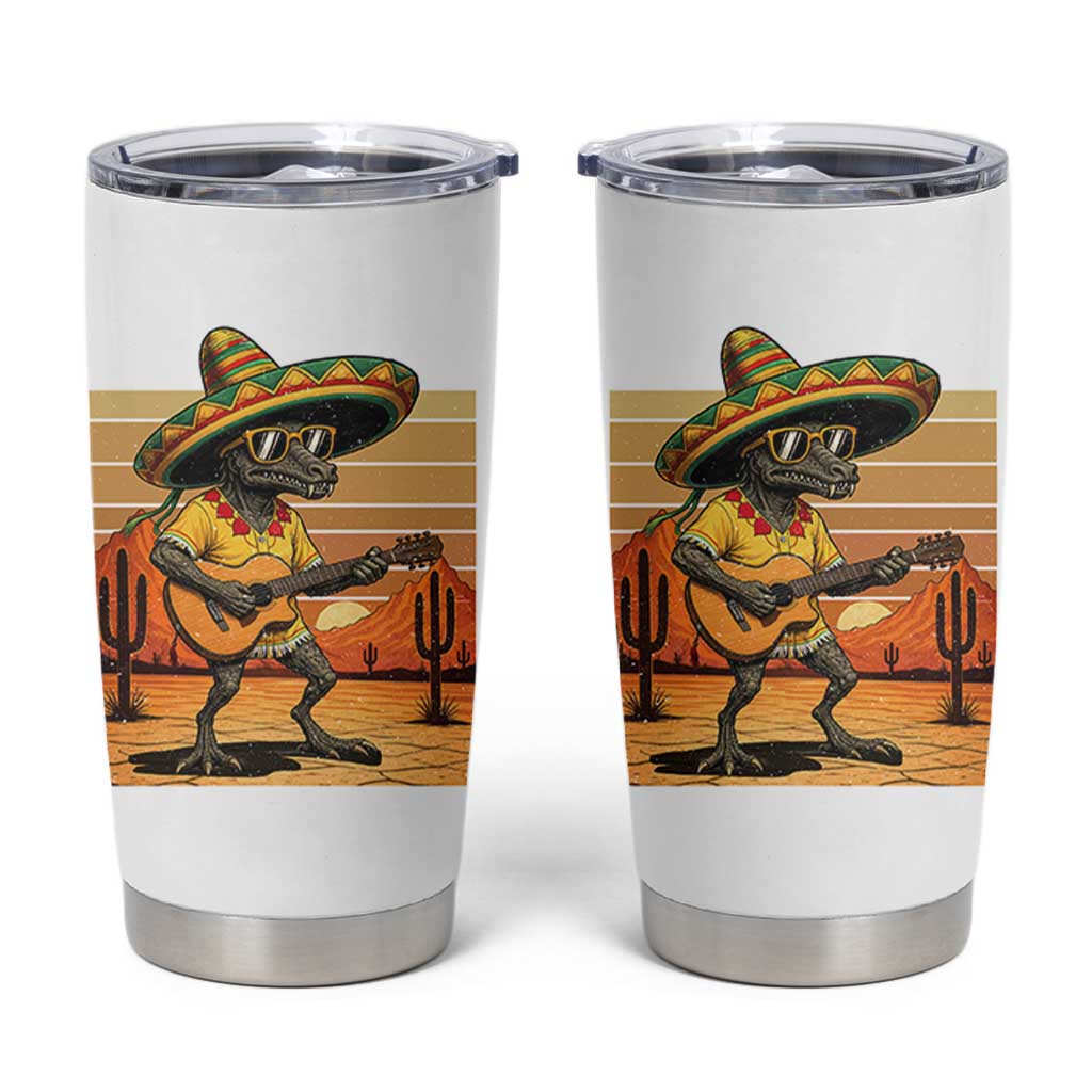Funny Cinco De Mayo Chupacabra Tumbler Cup Guitar Fiesta Gift