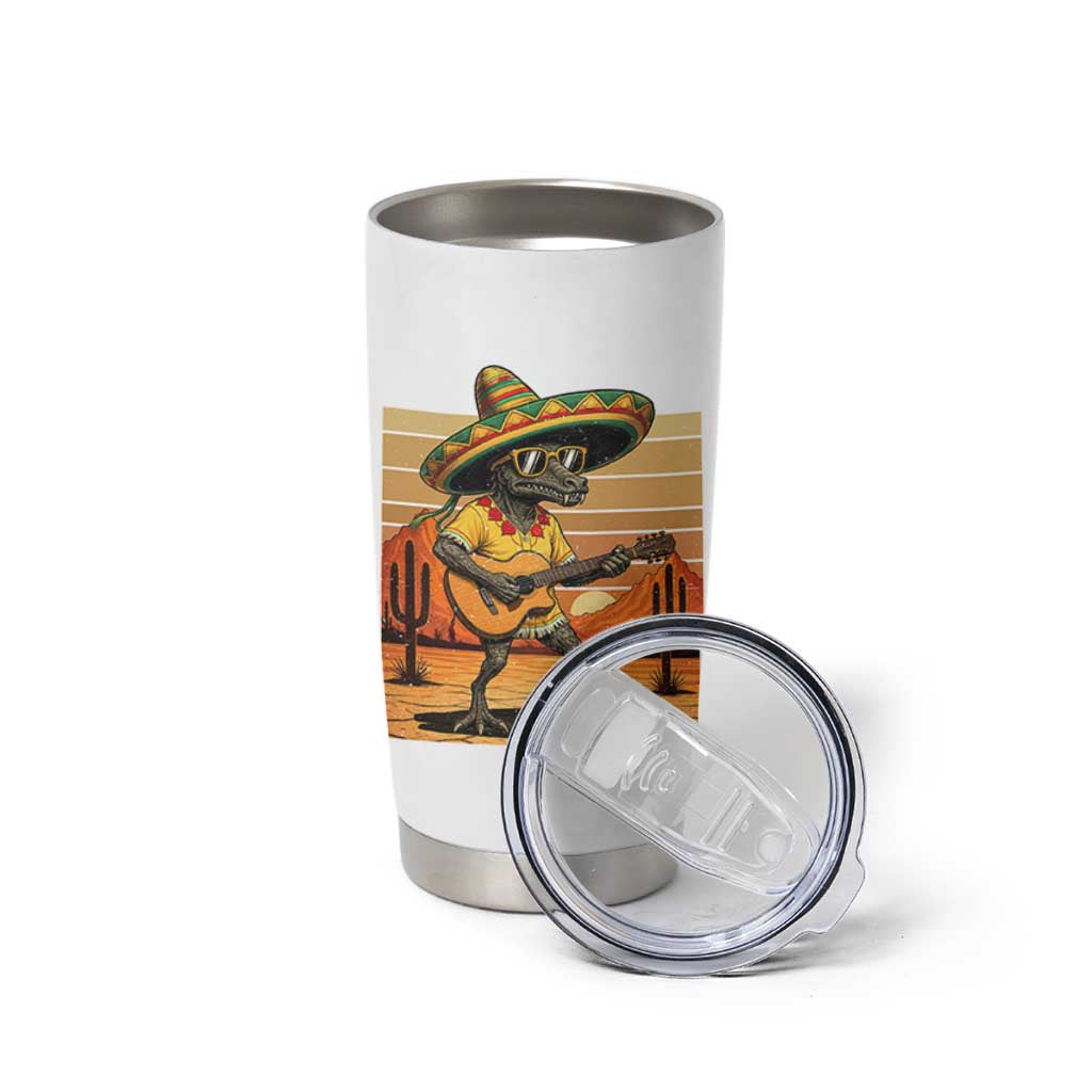 Funny Cinco De Mayo Chupacabra Tumbler Cup Guitar Fiesta Gift