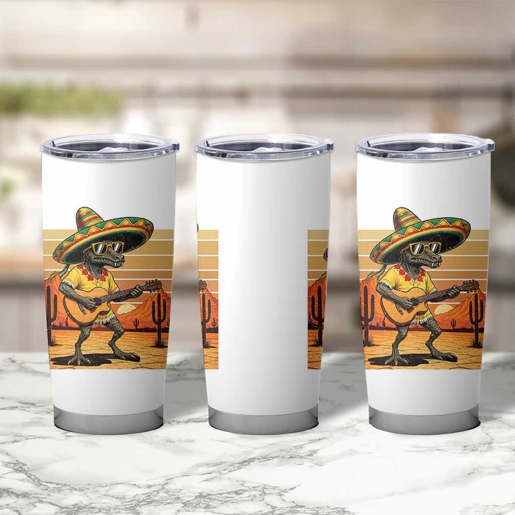 Funny Cinco De Mayo Chupacabra Tumbler Cup Guitar Fiesta Gift