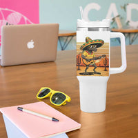 Funny Cinco De Mayo Chupacabra Tumbler With Handle Guitar Fiesta Gift
