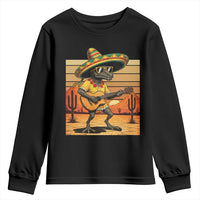 Funny Cinco De Mayo Chupacabra Youth Sweatshirt Guitar Fiesta Gift