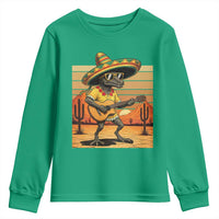 Funny Cinco De Mayo Chupacabra Youth Sweatshirt Guitar Fiesta Gift
