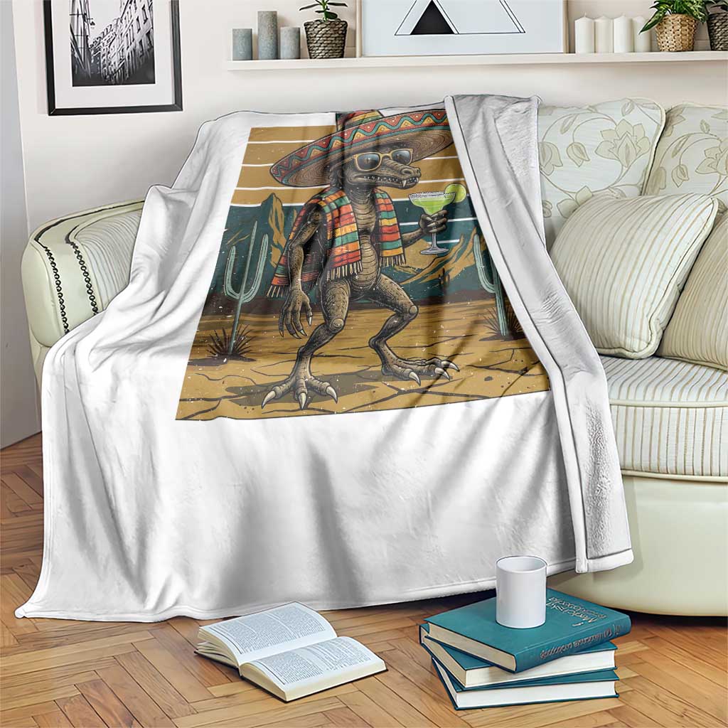 Funny Chupacabra Fiesta Throw Blanket Cinco De Mayo Gift