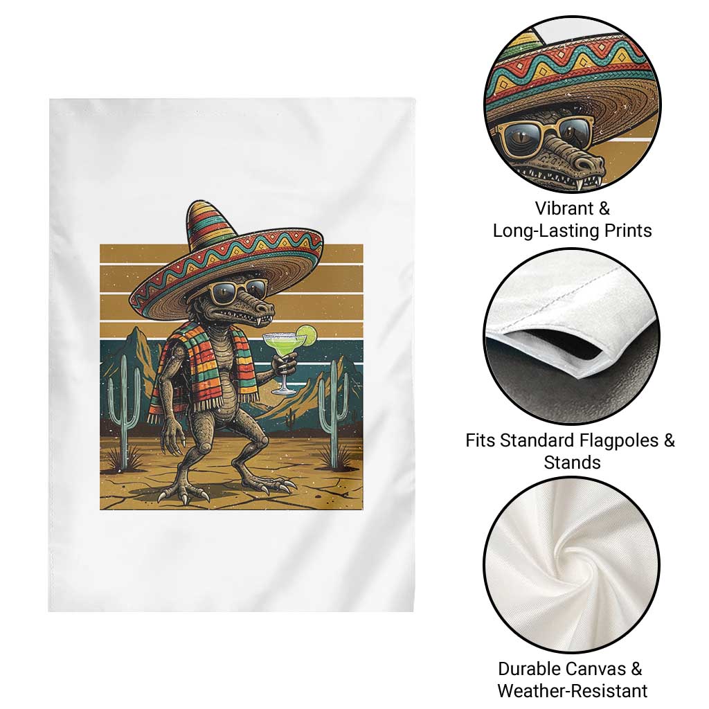 Funny Chupacabra Fiesta Garden Flag Cinco De Mayo Gift