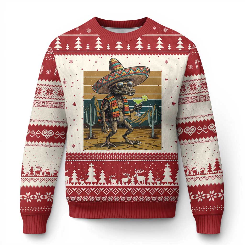 Funny Chupacabra Fiesta Ugly Christmas Sweater Cinco De Mayo Gift