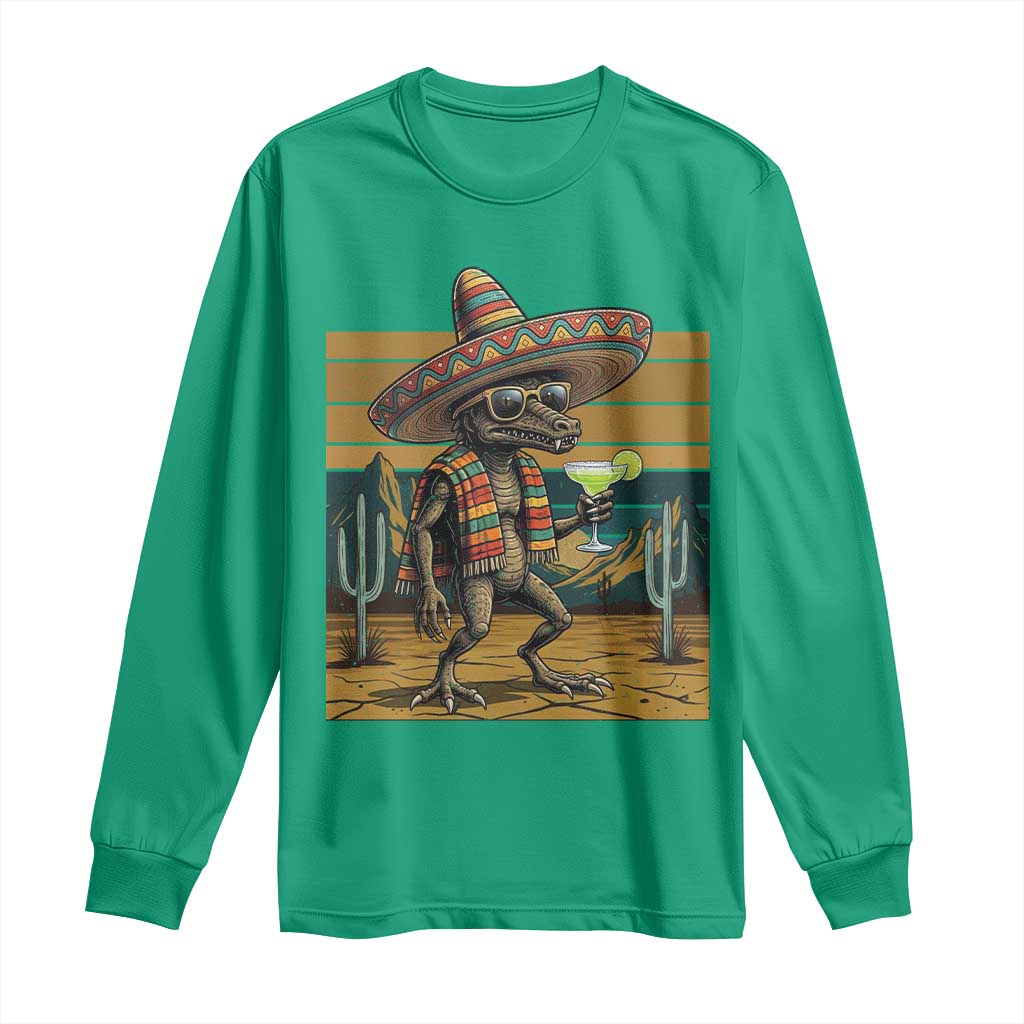 Funny Chupacabra Fiesta Long Sleeve Shirt Cinco De Mayo Gift