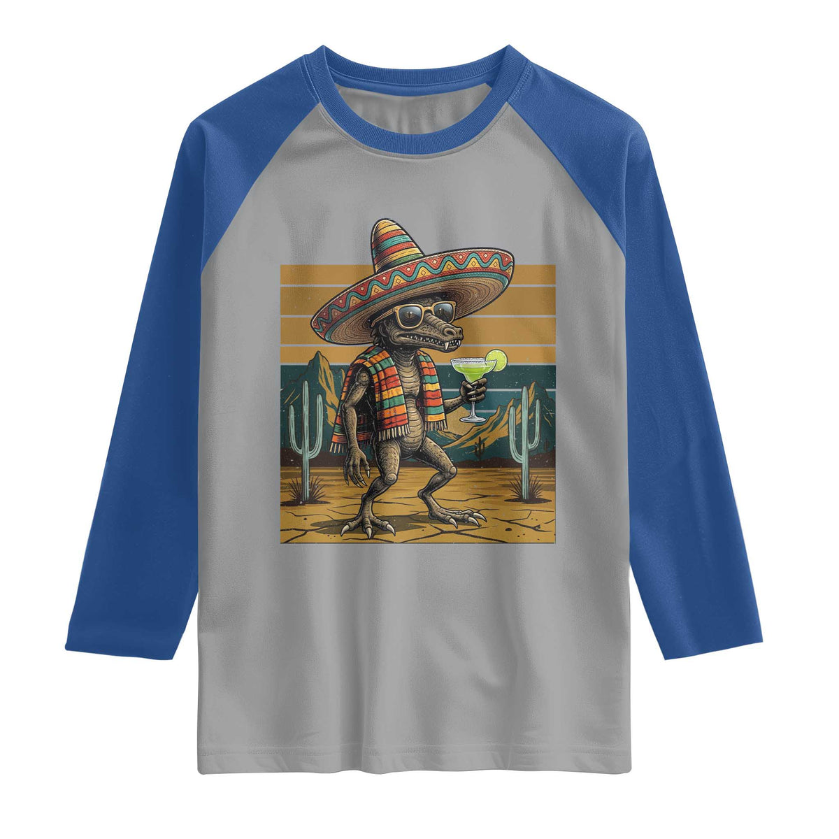 Funny Chupacabra Fiesta Raglan Shirt Cinco De Mayo Gift