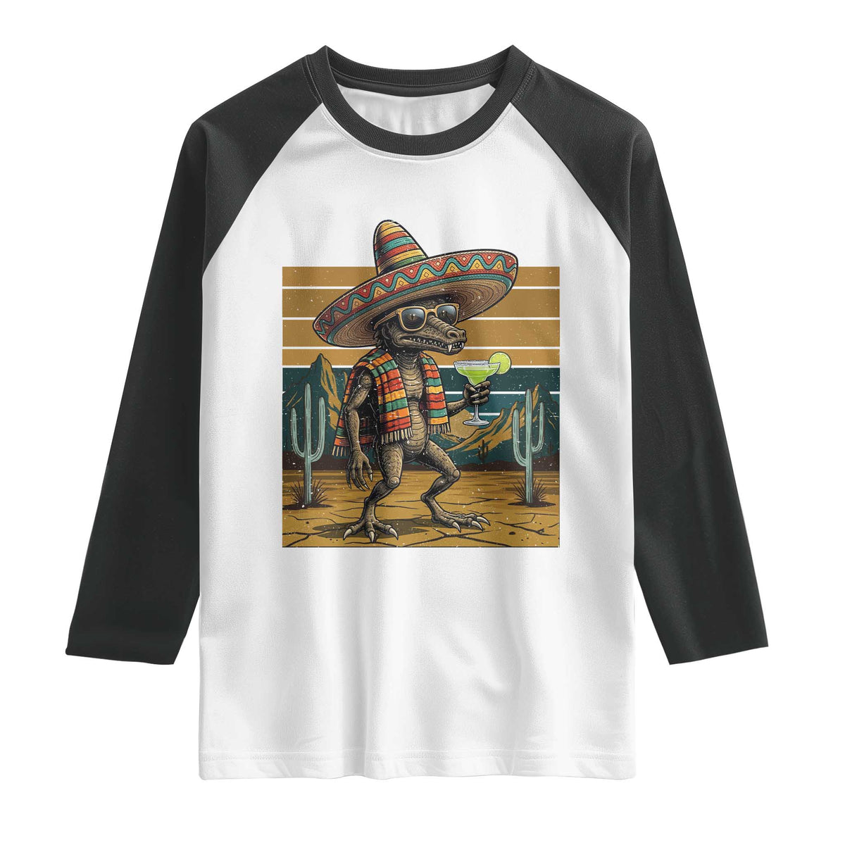 Funny Chupacabra Fiesta Raglan Shirt Cinco De Mayo Gift