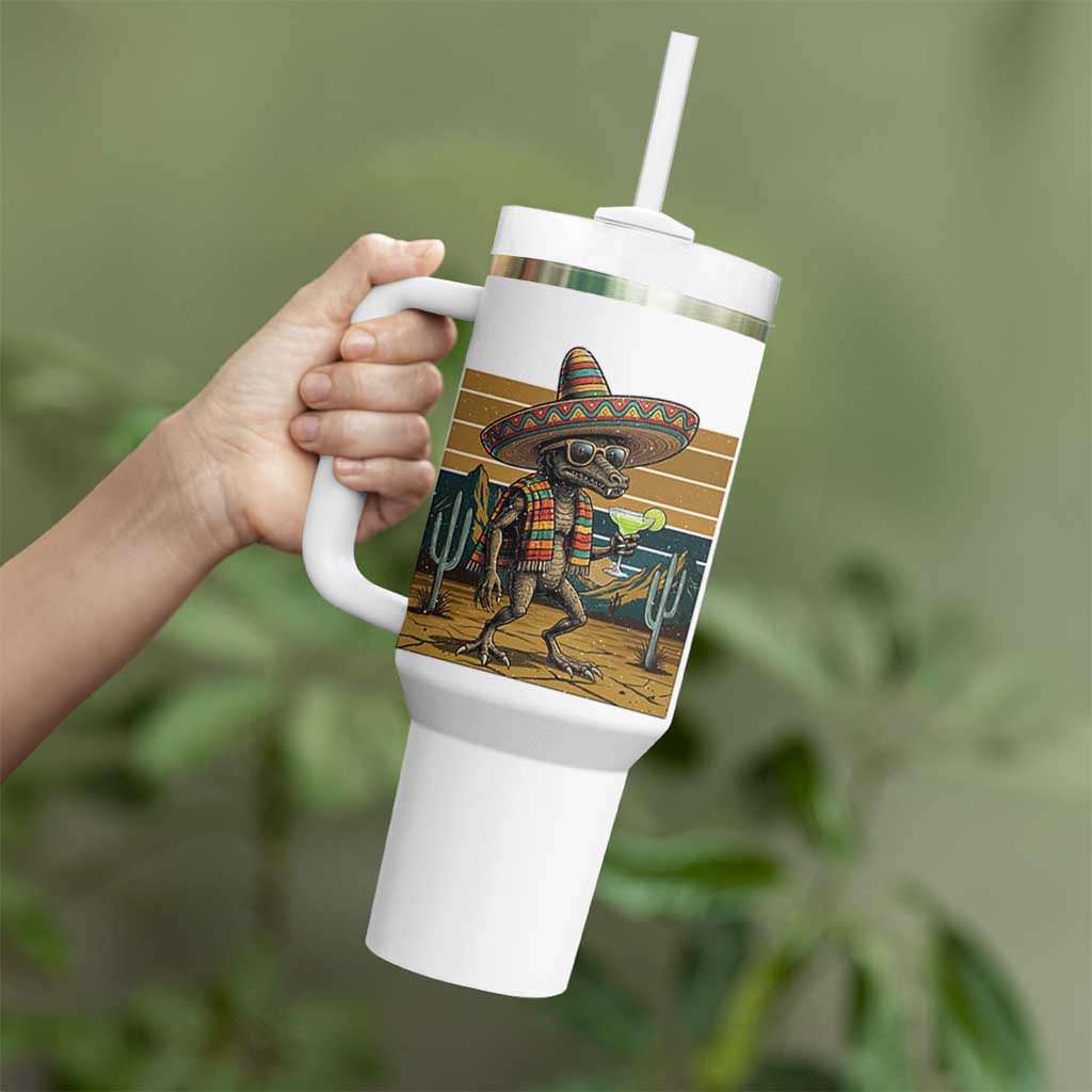 Funny Chupacabra Fiesta Tumbler With Handle Cinco De Mayo Gift