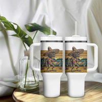 Funny Chupacabra Fiesta Tumbler With Handle Cinco De Mayo Gift