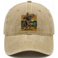 Funny Chupacabra Fiesta Washed Cotton Baseball Cap Cinco De Mayo Gift