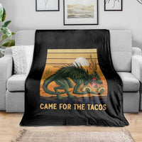 Funny Chupacabra Taco Lover Throw Blanket Came For The Tacos