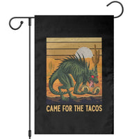 Funny Chupacabra Taco Lover Garden Flag Came For The Tacos