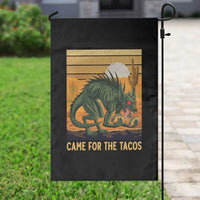 Funny Chupacabra Taco Lover Garden Flag Came For The Tacos