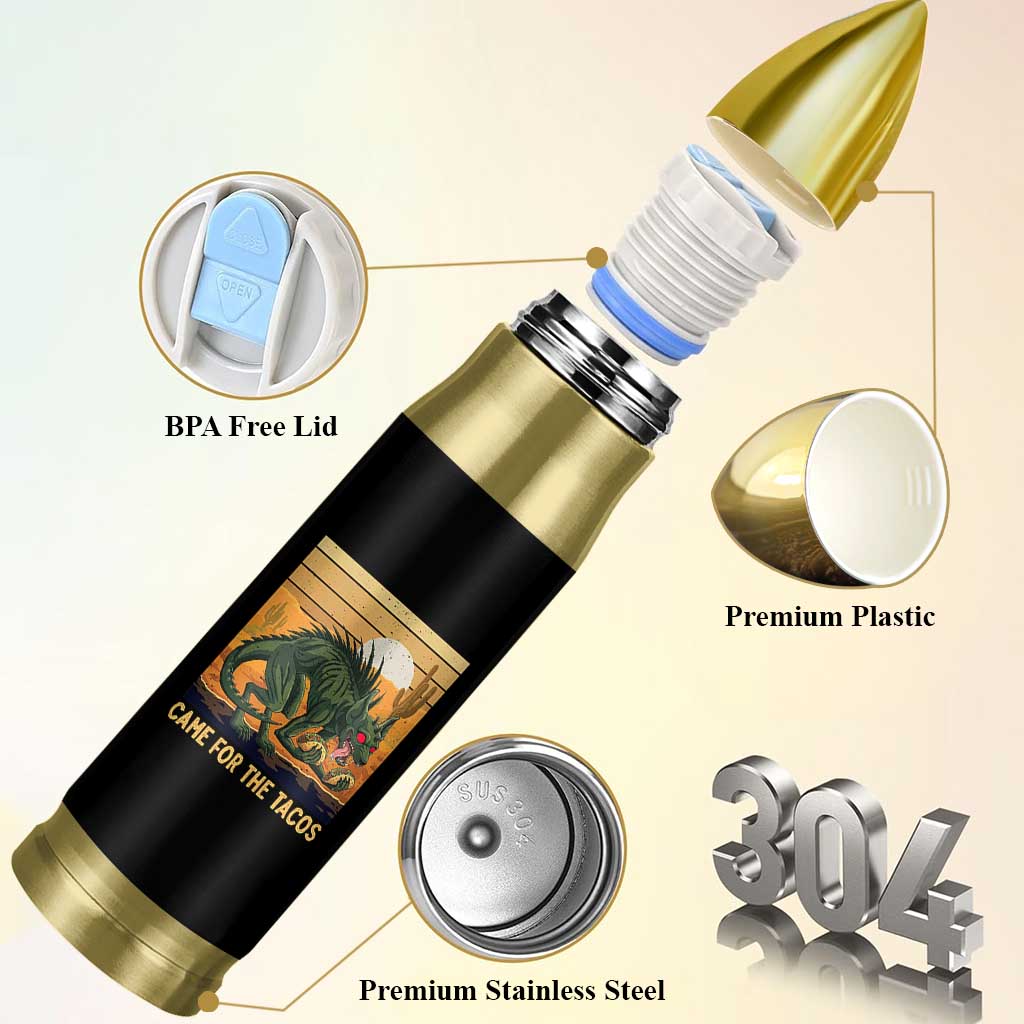 Funny Chupacabra Taco Lover Bullet Tumbler Came For The Tacos