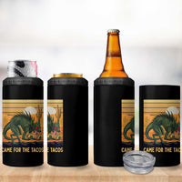 Funny Chupacabra Taco Lover 4 in 1 Can Cooler Tumbler Came For The Tacos