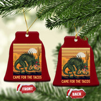 Funny Chupacabra Taco Lover Ceramic Ornament Came For The Tacos