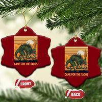 Funny Chupacabra Taco Lover Ceramic Ornament Came For The Tacos