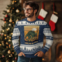 Funny Chupacabra Taco Lover Ugly Christmas Sweater Came For The Tacos