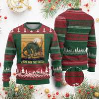 Funny Chupacabra Taco Lover Ugly Christmas Sweater Came For The Tacos