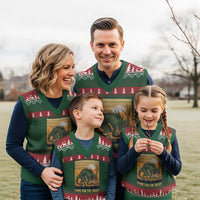 Funny Chupacabra Taco Lover V-Neck Knit Sweater Vest Came For The Tacos