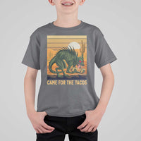 Funny Chupacabra Taco Lover T Shirt For Kid Came For The Tacos