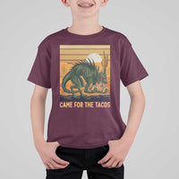 Funny Chupacabra Taco Lover T Shirt For Kid Came For The Tacos