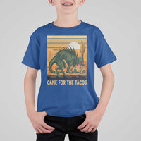 Funny Chupacabra Taco Lover T Shirt For Kid Came For The Tacos
