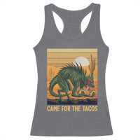 Funny Chupacabra Taco Lover Racerback Tank Top Came For The Tacos