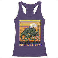 Funny Chupacabra Taco Lover Racerback Tank Top Came For The Tacos