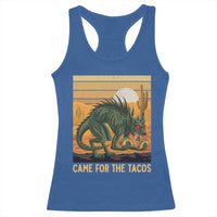 Funny Chupacabra Taco Lover Racerback Tank Top Came For The Tacos