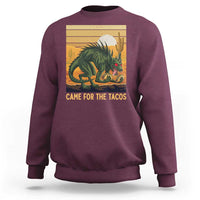Funny Chupacabra Taco Lover Sweatshirt Came For The Tacos