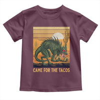 Funny Chupacabra Taco Lover Toddler T Shirt Came For The Tacos