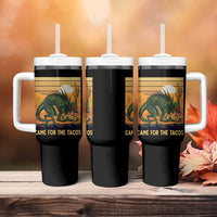 Funny Chupacabra Taco Lover Tumbler With Handle Came For The Tacos