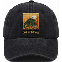 Funny Chupacabra Taco Lover Washed Cotton Baseball Cap Came For The Tacos