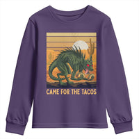 Funny Chupacabra Taco Lover Youth Sweatshirt Came For The Tacos