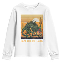 Funny Chupacabra Taco Lover Youth Sweatshirt Came For The Tacos