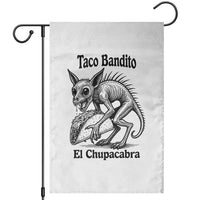 Funny Chupacabra Taco Bandito Garden Flag Gift For Mexican Food Fan