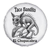 Funny Chupacabra Taco Bandito Spare Tire Cover Gift For Mexican Food Fan