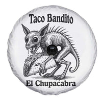 Funny Chupacabra Taco Bandito Spare Tire Cover Gift For Mexican Food Fan