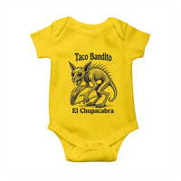 Funny Chupacabra Taco Bandito Baby Onesie Gift For Mexican Food Fan