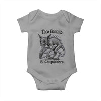 Funny Chupacabra Taco Bandito Baby Onesie Gift For Mexican Food Fan