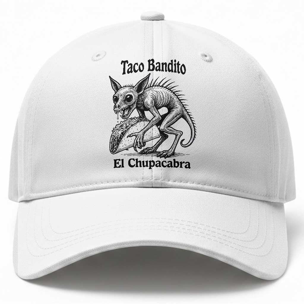 Funny Chupacabra Taco Bandito Baseball Cap Gift For Mexican Food Fan